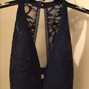 Elegant Navy Blue Gown 0/00